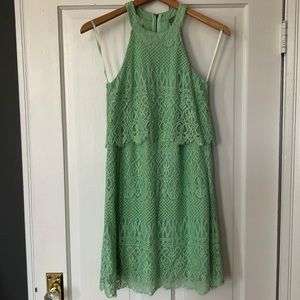 Mint lace dress